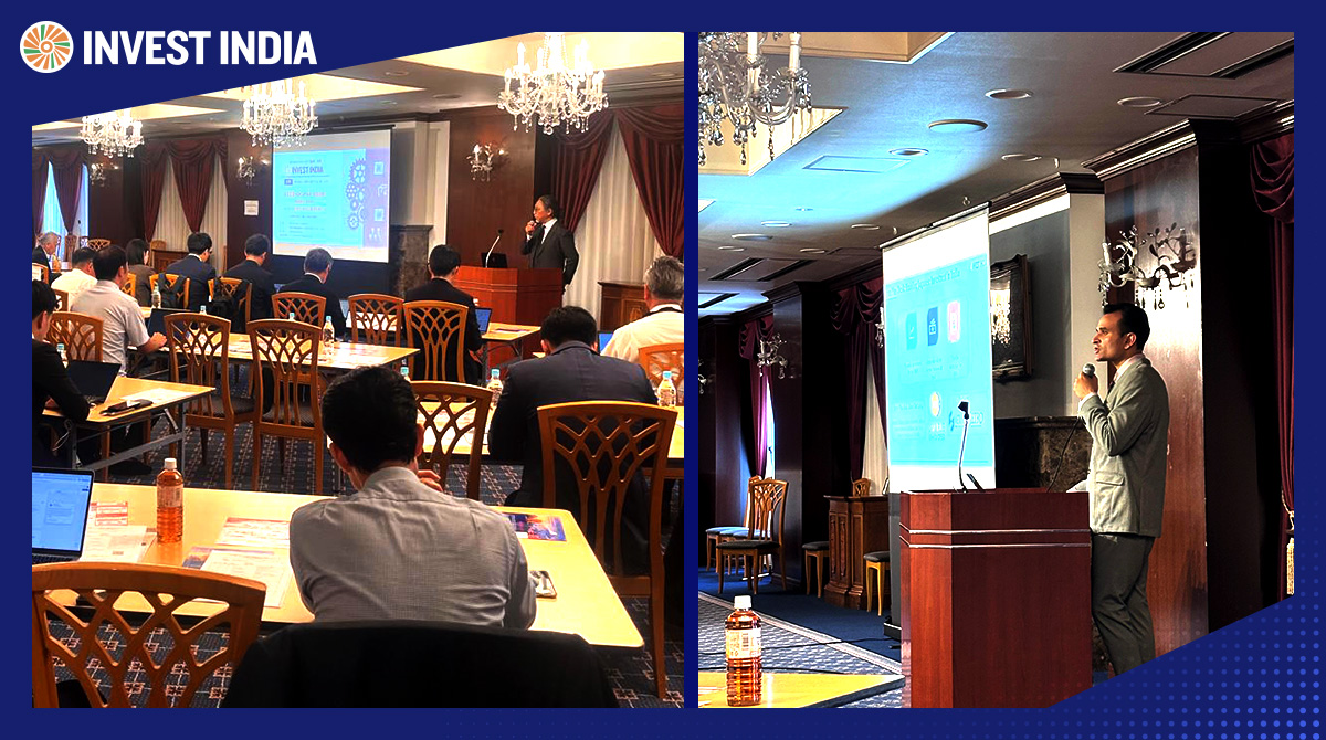 investindia's tweet photo. Team #InvestIndia co-hosted a Tokyo seminar with the Japan India Business Bureau (#JIBB), engaging 100+ participants from Japan’s manufacturing ecosystem.
The discussion spotlighted India’s manufacturing opportunity, incentives and facilitation support. https://t.co/GiCVZocScu