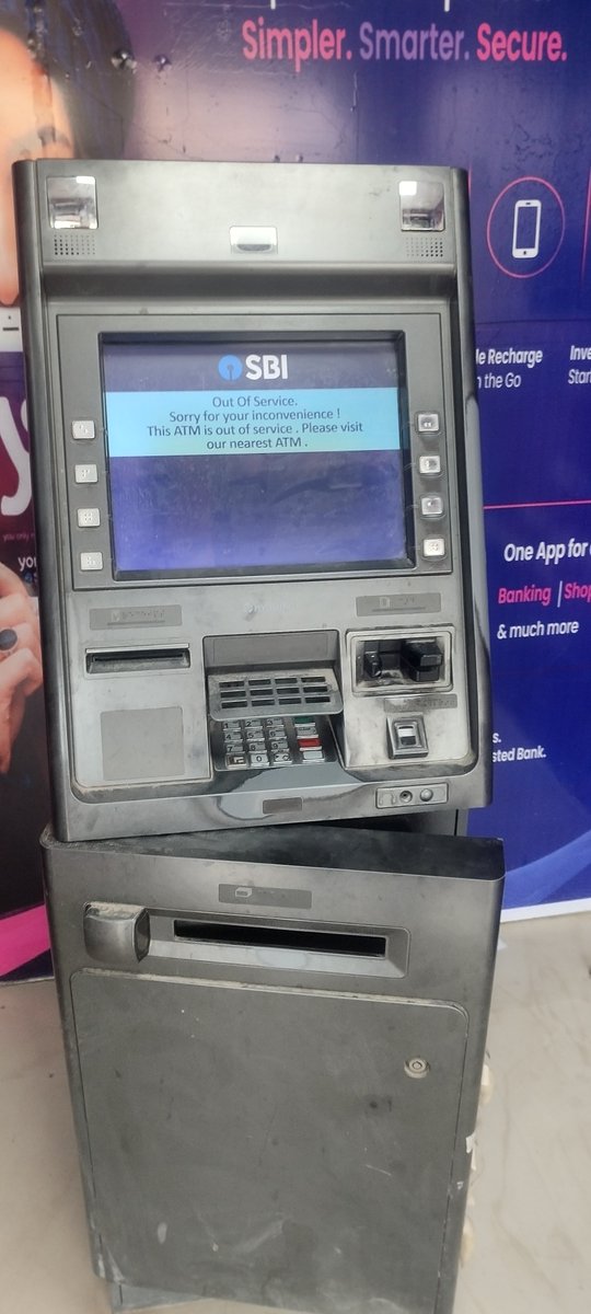 braja_sinha's tweet photo. The ATM booth situated at Kalyani, Assam Agartala road, Dhaleswar, Agartala is partially damaged and it might be replaced immediately.@sbi @chairman sbi https://t.co/FtRbtngDMj