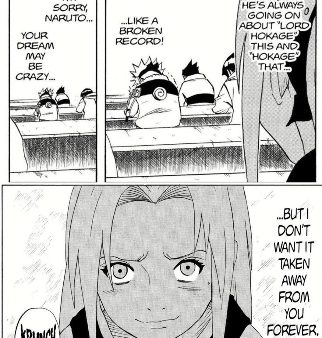 Sasukebix's tweet photo. Naruto is a good example of how a lot of guys react when they don't get "rewarded" by women for doing average human things. 

Ppl hate her for e.g because she didn't romance Naruto for being a good friend. Ignoring she was also a good friend and one of his biggest supporters. https://t.co/hAU6nkJmpp