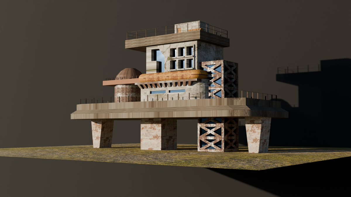 picab0da's tweet photo. From sketch to 3D blockout.
Telegram voted for this design, so I started building it in 3D.
Next step is painting over it in Clip Studio Paint.
#EnvironmentArt #ConceptArt #Cyberpunk #GameArt https://t.co/wAZexOCTpX