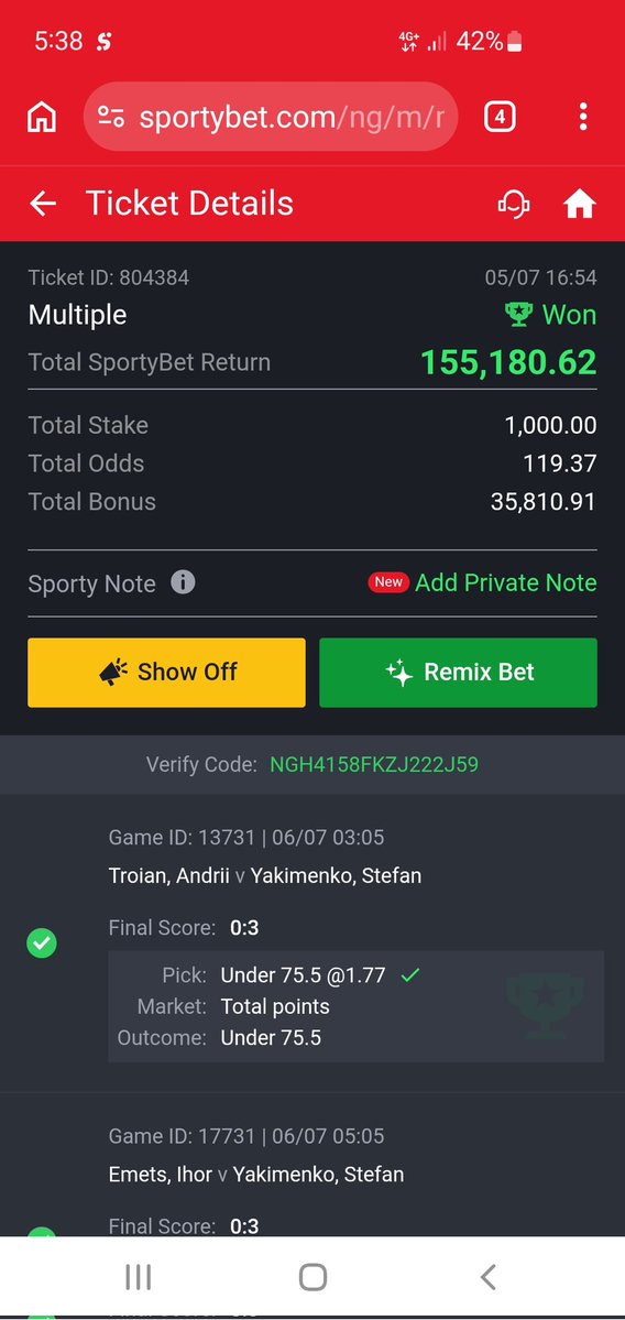Kemba_ly's tweet photo. @StatsbyJordan I won from your picks boss, thanks bro https://t.co/f6lO1qBfmK
