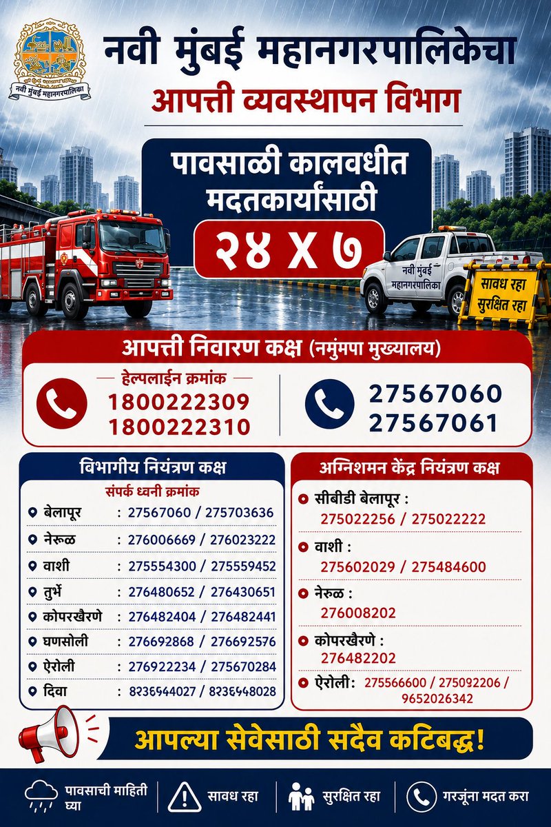 explore_city_'s tweet photo. #NaviMumbai #NMMC #DisasterManagement #EmergencyHelpline #CitizenAlert #PublicSafety #MumbaiRains #NaviMumbaiRains #MaharashtraRains #Monsoon2026 #RainAlert #WeatherAlert #HeavyRain #FloodAlert #EmergencyResponse #StaySafe #BreakingNews #WeatherUpdate https://t.co/55oGtyIbqj