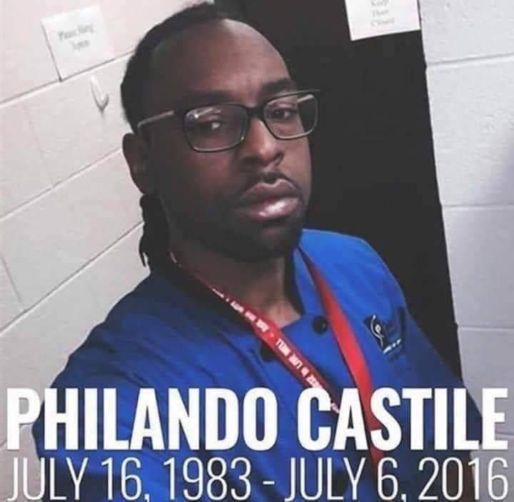BlkHistStudies's tweet photo. Philando Castile died on this day in 2016. He was 32.

-With no priors.
-Legally carrying a legally purchased firearm.
-Informed the cop of his firearm.
-Obeyed the cop.
-STILL shot 4 times. 

#PhilandoCastile https://t.co/XFynrSCfx6