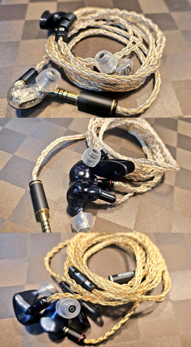 amsmkw's tweet photo. 持ってるイヤホン
#TANGZU 斉天大聖 + 付属の #flashacoustics Ultronのカスタム
#SHURE SE846 gen2 + #NOBUNAGALabs 総角
#COWON PLENUE X40 + QUASAR
#EtymoticResearch EVO + DIABLO
ER4SR + アリエクケーブル
ER-4P + アリエクケーブル
#AZLA HORIZON + #JSHiFi Kasumi
#TFZ T2 Galxy
TRINITY https://t.co/gzM8cEOa69