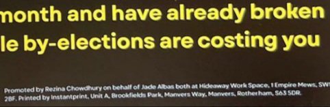 LambethLook's tweet photo. #Streatham's Rezina Chowdhury promoting leaflets declaring greens are "treating voters with contempt".  Quite extraordinary hypocrisy given she &amp; cllrs *actually* did that for their entire reign👑. Which is why she &amp; Labour were so royally dumped in what was a safe seat. Go away. https://t.co/rSOnmHzdUf