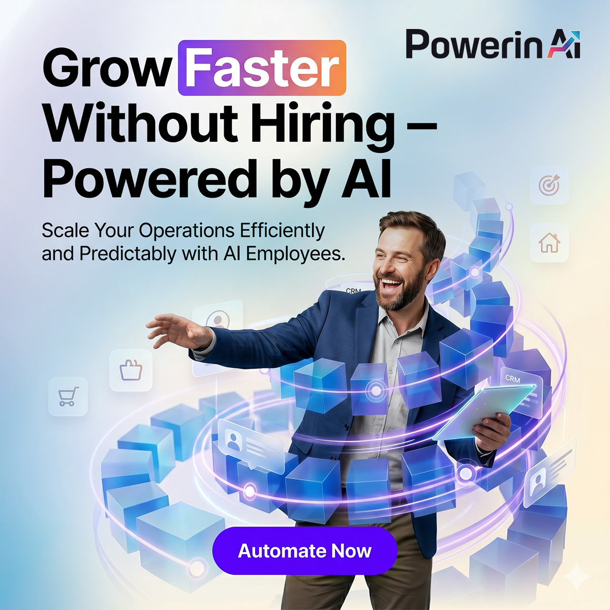 PowerinAI's tweet photo. Grow faster-not bigger.

Scale your business with AI that automates customer conversations, follows up with leads, books appointments, and keeps your operations running 24/7.

Less manual work. More growth.

Automate smarter with Powerin AI. https://t.co/elVEawPhM3