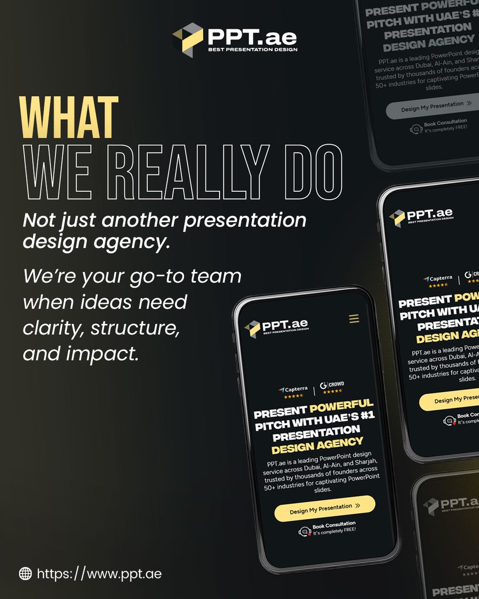 ppt_uae's tweet photo. We’re not just here to design slides.
We’re here to understand your vision, shape your message, and make sure everything lands the way it should.
Drop it in our inbox, we got you!
.
.
.
#pptae #presentationdesign #presentation #powerpoint #slides https://t.co/Xl0oY0jWJu