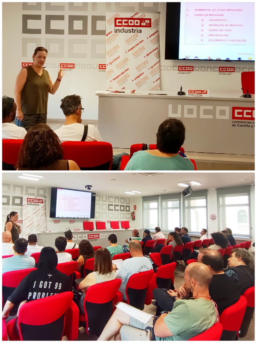 CCOOIndCyL's tweet photo. 📢 CCOO Industria CyL impulsa la formación sobre la Ley 9/2025 de Planes de Movilidad. 🚗💼 25 RLPT de CCOO Industria Valladolid refuerzan sus conocimientos para negociar e implantar estos planes en sus empresas antes de los plazos legales. 📚🤝

👉 https://t.co/AuLw2HHQYJ https://t.co/KemKt9rSsr