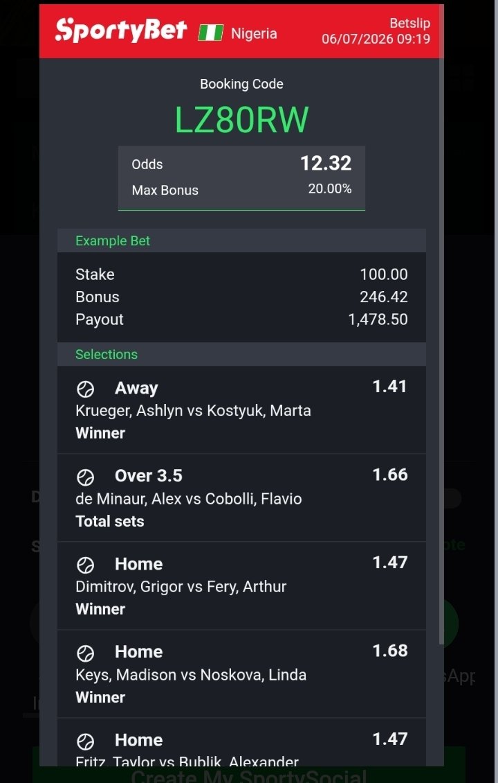 Rogueranger007's tweet photo. Wimbledon wayy 🎾🎾 #sportybet #tennis #wimbledon https://t.co/EEXpnqYpH8