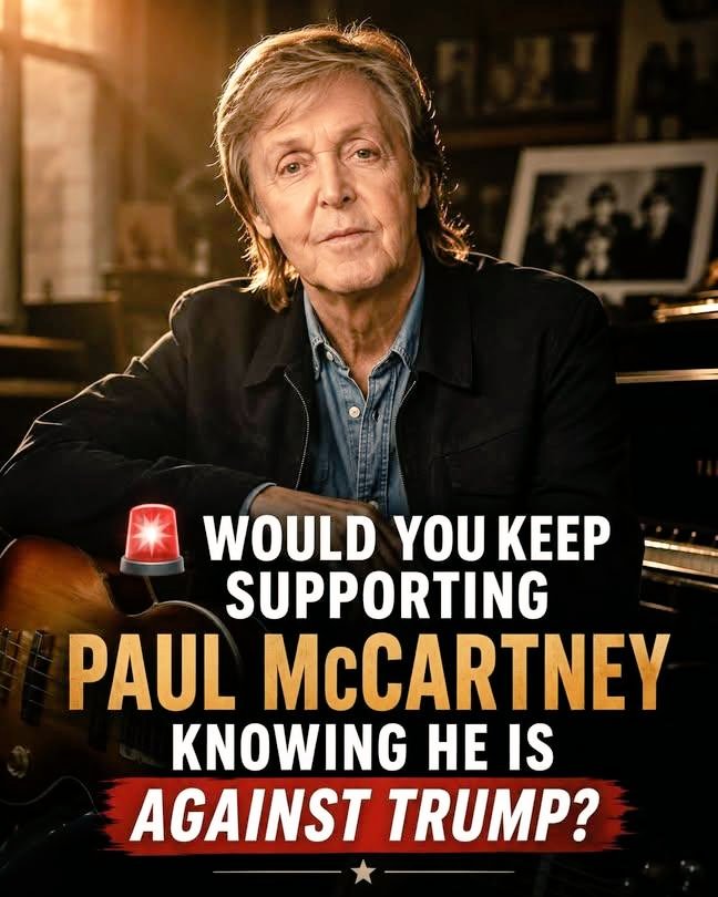 Jason2exk's tweet photo. "Sir Paul against Trump in 2026? Bold move from a guy who sang about love and peace... until politics hit his wallet." https://t.co/JiP26Q7oEA