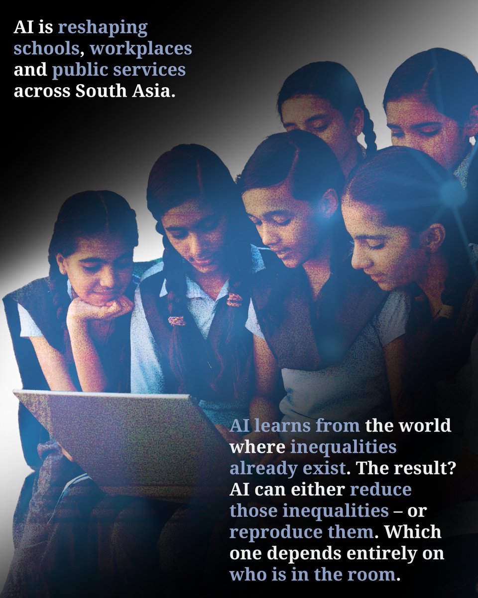 unescoindia's tweet photo. 78% of university students in Maldives are women. Only 2% study science and technology.

The gap isn't at the door. It's further in.

AI learns from the world where inequalities already exist. The result depends entirely on who is in the room. https://t.co/Q6Y5jlPeLv