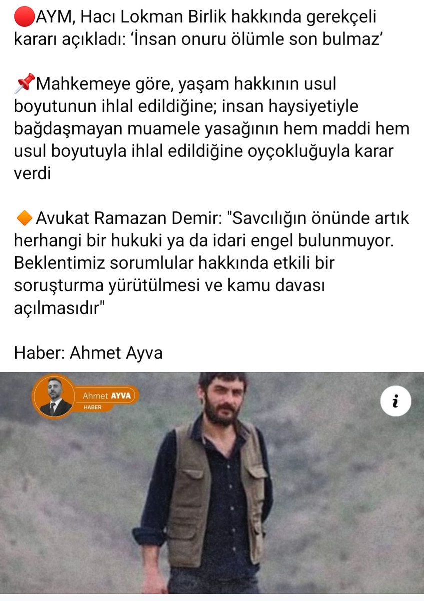 AzizASLAN17's tweet photo. Em êrîşên we yên li ser rûmeta me, ku di şexsê Hacî Lokman Birlik de temsîl dibe, şermezar dikin. Bê guman em ê ji we hesab bipirsin. Azadî dê bi ser bikeve. Têkoşîn dê bi ser bikeve. https://t.co/8tWXhATKRW