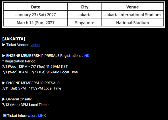 quietarch1ve's tweet photo. woyyy !! gue capek bolak balik sosmed buat check ticket information dari lu @PKEnt_ID doang😫#seatplan #concert #enhypen https://t.co/EaRWswMHBU