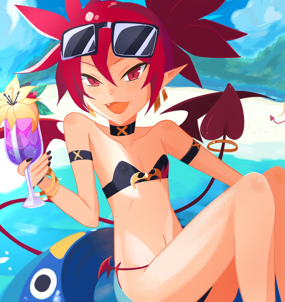 kichan1530's tweet photo. おつかれ SUMMER‼️‼️🏖️🌞 #エトナ https://t.co/U37vYoK6mE