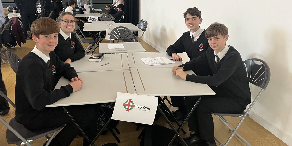 holycrosschorl's tweet photo. Last week we saw two Holy Cross teams participate in the annual LUSoM Maths Competitions. Pupils had a fantastic time, working together as a team solving various challenging maths problems. Well done and thank you to #lancasteruniversityschoolofmathematics for a great competition https://t.co/JSpi6l6I9x
