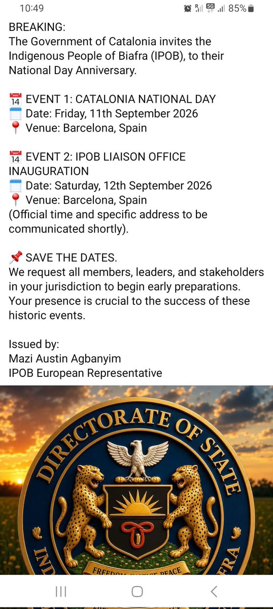 BiafraIpobDubln's tweet photo. Public Notice! https://t.co/KL2NbkulZh