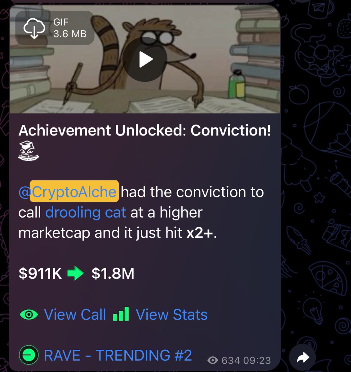 Crypto_Alch's tweet photo. I will never run a paid group

Instead I’m running a group that pays you

Link: https://t.co/6fNHL4L8mC

Last week cooks:
- $ANSEM - $100x
- $drooling - 20x
- $BABYANSEM - 10x
- $WIF2 - 5x
- $CZ - 4x https://t.co/NfAkeGxirC