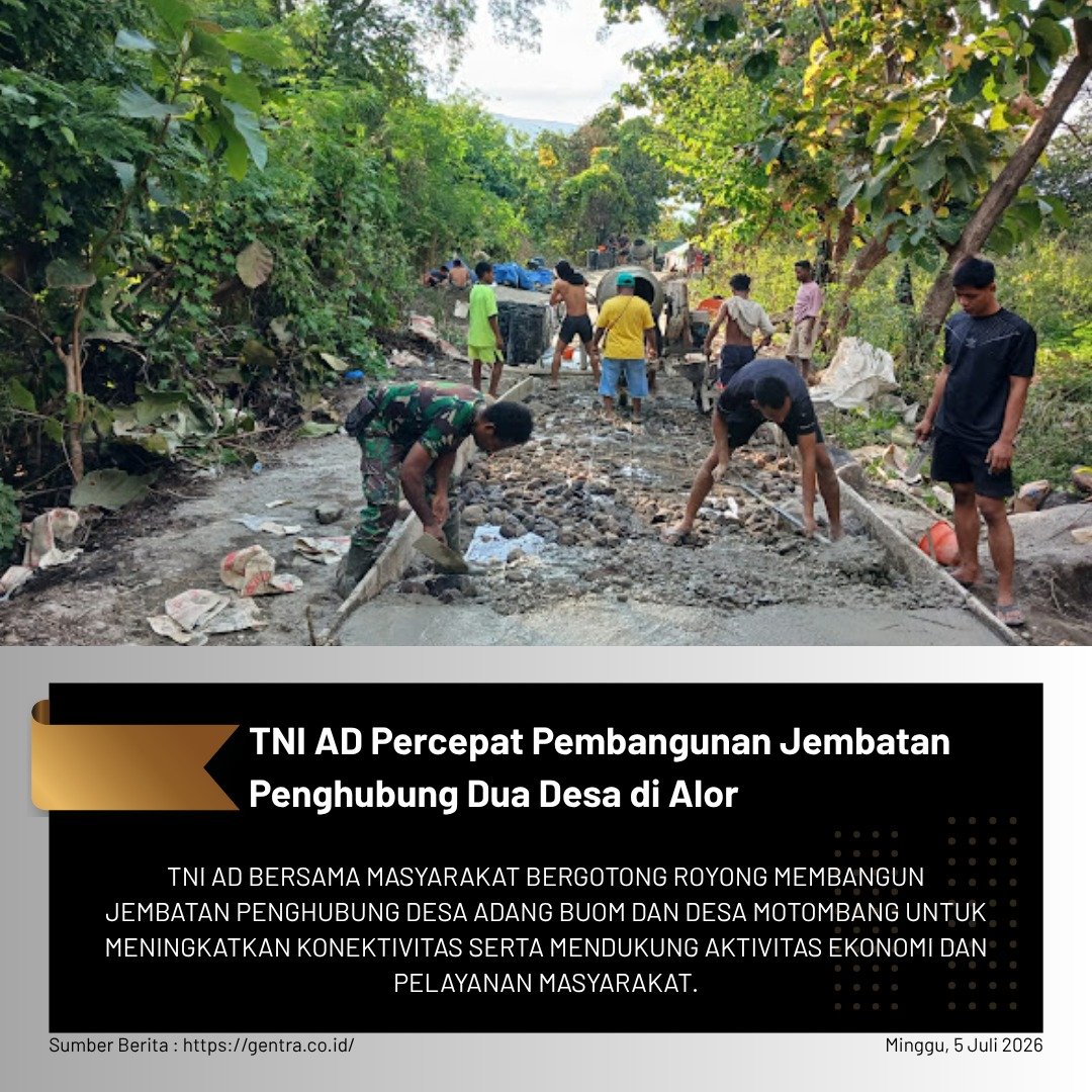 kakekurakuraa's tweet photo. Prajurit TNI melintasi batas ruang, masa, dan lahan untuk memastikan denyut kehidupan di seluruh sudut negeri tetap berlangsung dengan baik.

Hadir Sampai Pelosok https://t.co/Pc9K5ZsB3Q