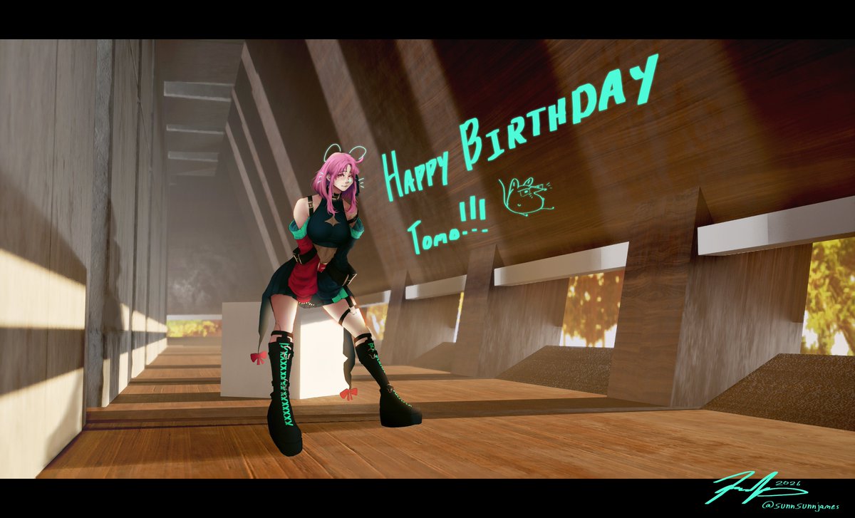 SunnSunnJames's tweet photo. happy birthday tomo ! i haven't been able to catch a stream in ages, but it's been super cool to see you grow as a creator ! 

road to 3 gazillionbazillion subscribers soon   

#tomoday2026 #cARTmine https://t.co/bYRe59Gtfc