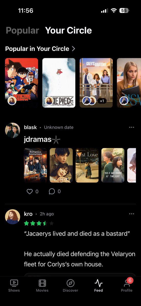 MerleRedbird's tweet photo. @od_lotz @wisdomsdauqhter yes it does, plus you have a „feed“ with general commentary (where you could discover shows &amp; people to follow) and then you have your circle, where you can see what your mutuals are watching &amp; commenting https://t.co/CkwXkH8njs