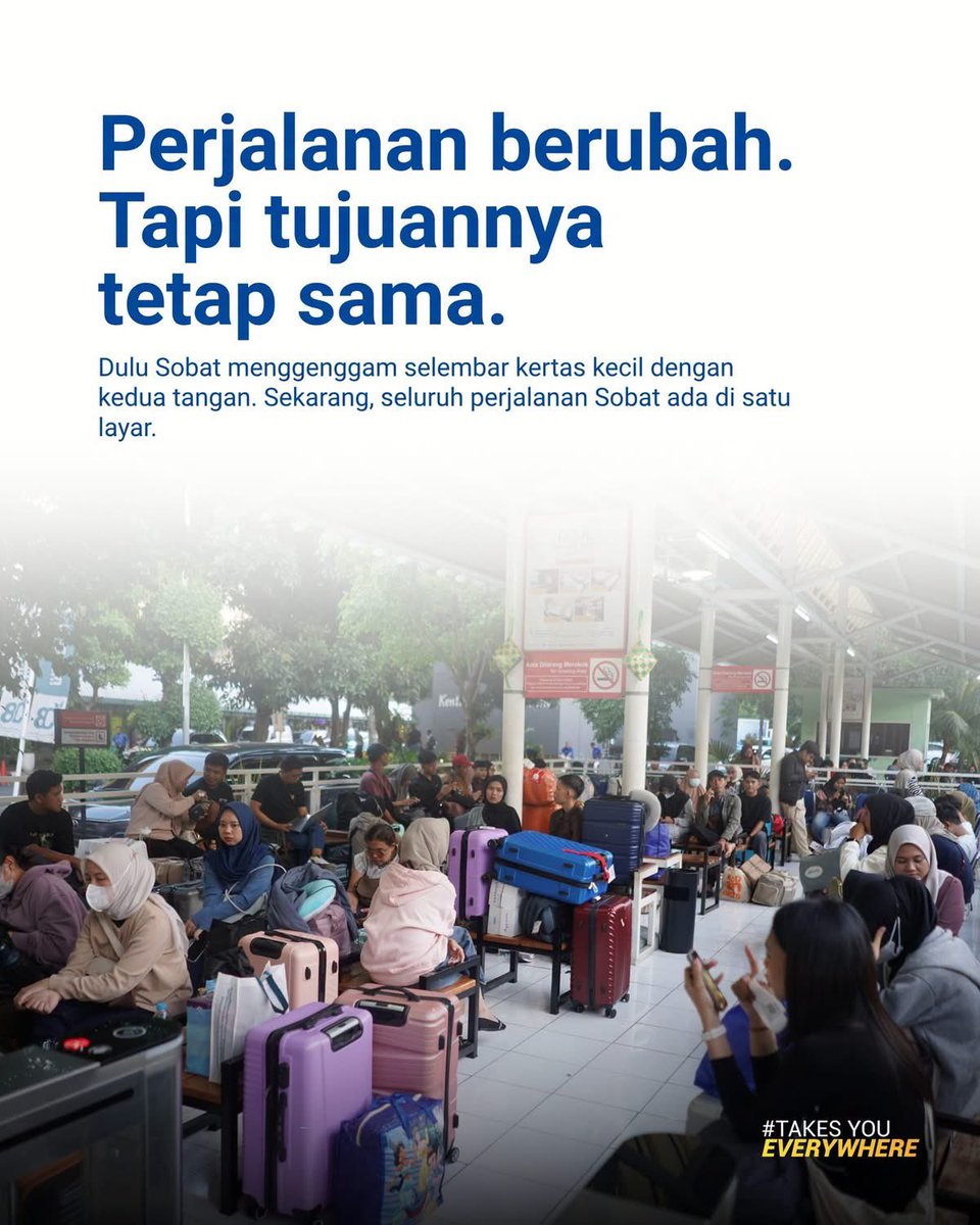 DamriIndonesia's tweet photo. ๐๐๐น๐ ๐ง๐ถ๐ธ๐ฒ๐ ๐๐ฒ๐ฟ๐๐ฎ๐, ๐ฆ๐ฒ๐ธ๐ฎ๐ฟ๐ฎ๐ป๐ด ๐ง๐ถ๐ธ๐ฒ๐ ๐๐ถ๐ด๐ถ๐๐ฎ๐น ๐๐ฑ
Masih ingat zaman tiket kertas? Sekarang cukup buka DAMRI Apps, tiket sudah siap untuk perjalanan.
Sobat tim tiket kertas atau tiket digital? Cerita di kolom komentar, yuk! ๐
#DAMRI #DAMRIApps https://t.co/iGJsia8cJu