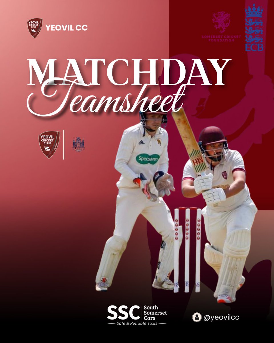 YeovilCricket's tweet photo. 🏏 BAKER CUP ROUND 3🏏 

The 1s are away at Taunton today to play @BridgyCC 1s in the baker cup in what should be a very exciting game against a very strong side!

We have a very strong side today and hopefully they grab a win!

#cricket #englandcricket #somersetcricket #yeovil https://t.co/11Eid4Q3ih