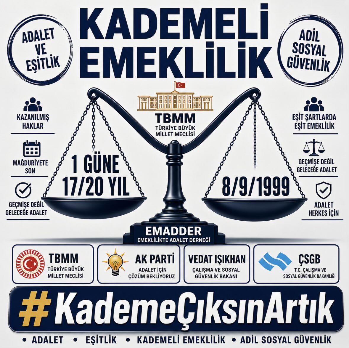 sghab55's tweet photo. Kademeli Emeklilik Çıksın
Adalet Yerini Bulsun 

@diskinsesi 
@EgitimBirSen 
@sendika_org 
@hakiskonf 
@KESK1995 
@sagliksen 
@egitimsen 
@turkiskonf 
@iloankara 
@ilo
@isikhanvedat
@EmadDernegi

#KademeÇıksınArtık https://t.co/PVGukrgllb