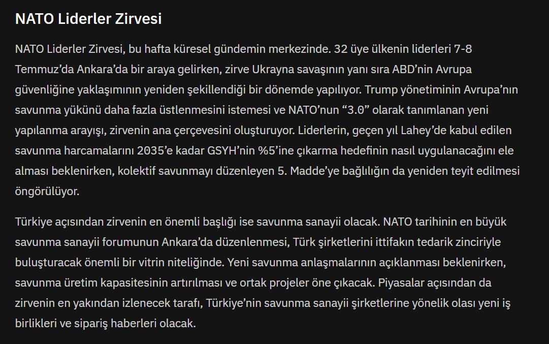 tamertcom's tweet photo. NATO Liderler Zirvesi Dünya gündemini de belirleyecek... #nato #liderler #zirve #trump #erdogan #türkiye #ukrayna #savunmasanayi #fintables https://t.co/KyI5Vc4Lwi