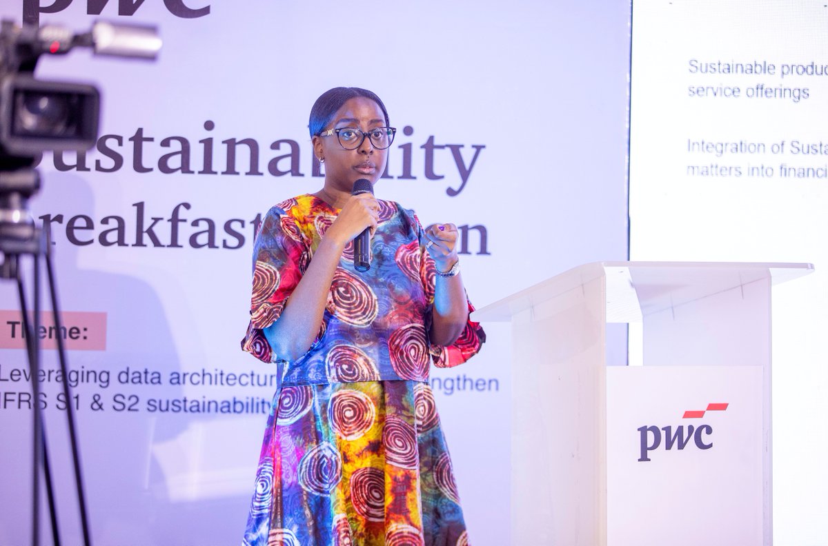 PwC_Nigeria's tweet photo. At the session, we discussed how data architecture and AI can help organisations build more transparent, reliable, and future-ready sustainability reporting frameworks.
See thread for more highlights.
#PwCInsights #SustainabilityReporting #IFRS #DataArchitecture #ESG https://t.co/fwzx4zJqst