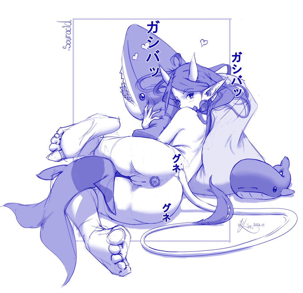 invisibilepixel's tweet photo. Still old sketch works but I still like this one.

#demongirl #sketch #plushy #buttplug #art https://t.co/V81g2vduxQ