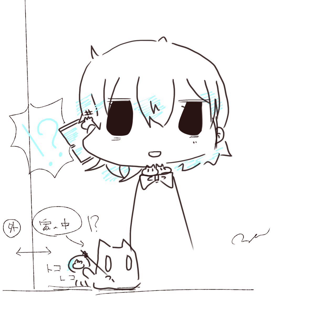 かんたんみゃーまいさん 最近洗濯物干しに出ると、すれ違いで一匹入っ 