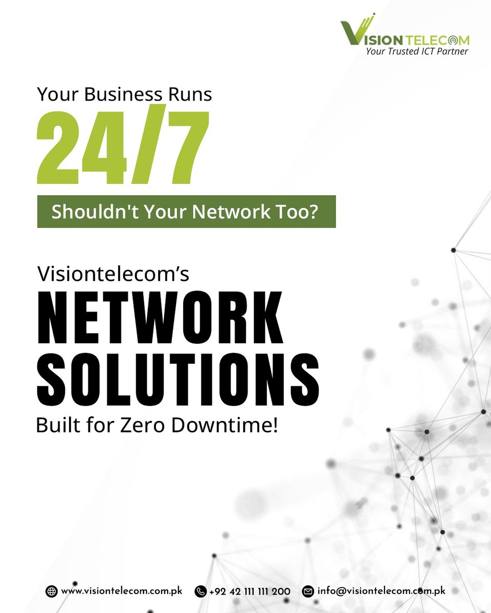 vtplofficial's tweet photo. Vision Telecom's Managed Network Solutions deliver seamless coverage, centralized control, and enterprise grade security across every floor, branch, and meeting room.

https://t.co/vnRq5LDUEd

#VisionTelecom #ManagedNetwork #BusinessConnectivity #TechForBusiness https://t.co/i0jKb6NjBh