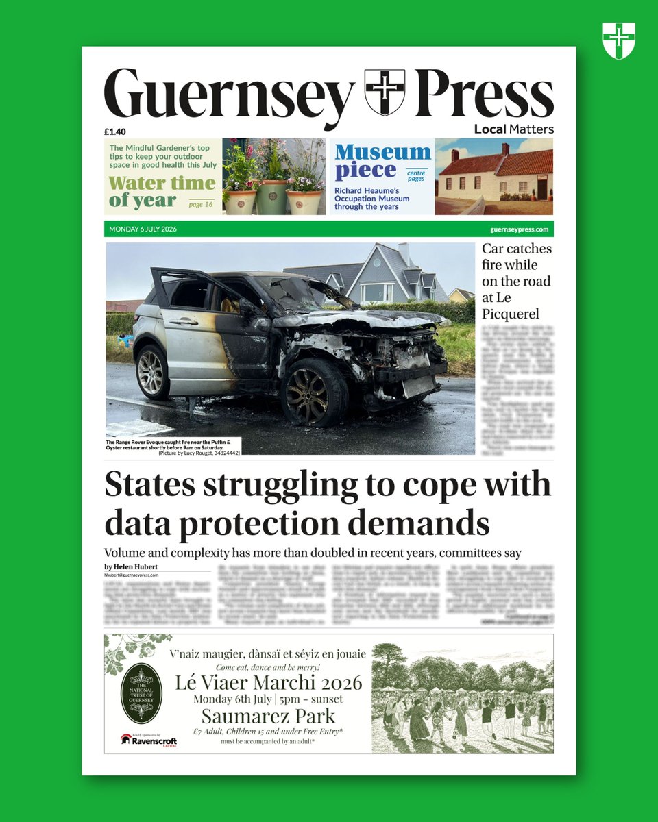 GuernseyPress's tweet photo. Monday’s Press 🗞️ https://t.co/DJtAXfdJWf