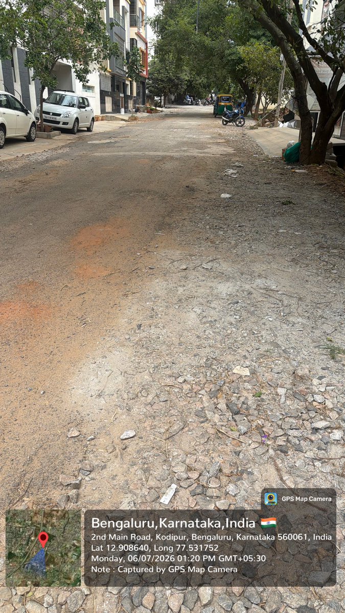 Rameshbobby's tweet photo. Dear @GBAChiefComm, @krishnabgowda Sir it’s been more than 7yrs, I have moved into PP Layout, Uttarahalli, our street(Road) was never been asphalted, other adjoining roads were all asphalted and now again dugged up by BWSSB and it’s in bad shape. Our road is even worst. Pls help! https://t.co/JTDXtXkFeG