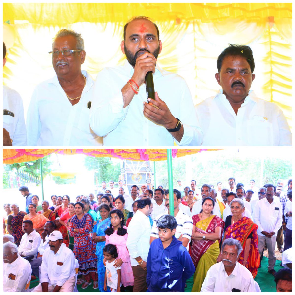 SureshKakarla_'s tweet photo. ఈరోజు వరికుంటపాడు మండలం, తోటల చెరువుపల్లి గ్రామ పంచాయతీ పరిధిలోని కొండ్రాజుపల్లి గ్రామంలో రూ.35 లక్షల అంచనా వ్యయంతో MGNREGS నిధుల ద్వారా నిర్మించిన అంతర్గత సిమెంట్ రహదారులను ప్రారంభించడం ఎంతో ఆనందంగా ఉంది. గ్రామ ప్రజలకు మెరుగైన రవాణా సౌకర్యాలు కల్పించడంతో పాటు, ప్రతి గ్రామంలో నాణ్యమైన మౌలిక వసతులు అందించాలనే కూటమి ప్రభుత్వ సంకల్పానికి ఇది మరో నిదర్శనం.

ఉదయగిరి నియోజకవర్గంలోని ప్రతి గ్రామం అభివృద్ధి చెందాలనే లక్ష్యంతో రహదారులు, తాగునీరు, విద్యుత్, పారిశుద్ధ్యం వంటి మౌలిక సదుపాయాల కల్పనకు నిరంతరం కృషి చేస్తున్నాము. ప్రజల విశ్వాసమే మా బలం… అభివృద్ధే మా లక్ష్యం. ప్రతి గ్రామాన్ని మరింత అభివృద్ధి పథంలో ముందుకు తీసుకెళ్లేందుకు ఇదే అంకితభావంతో పని చేస్తూనే ఉంటాము.

#KakarlaSuresh
#UdayagiriDevelopment
#RuralDevelopment
#MGNREGS
#SPSRNellore