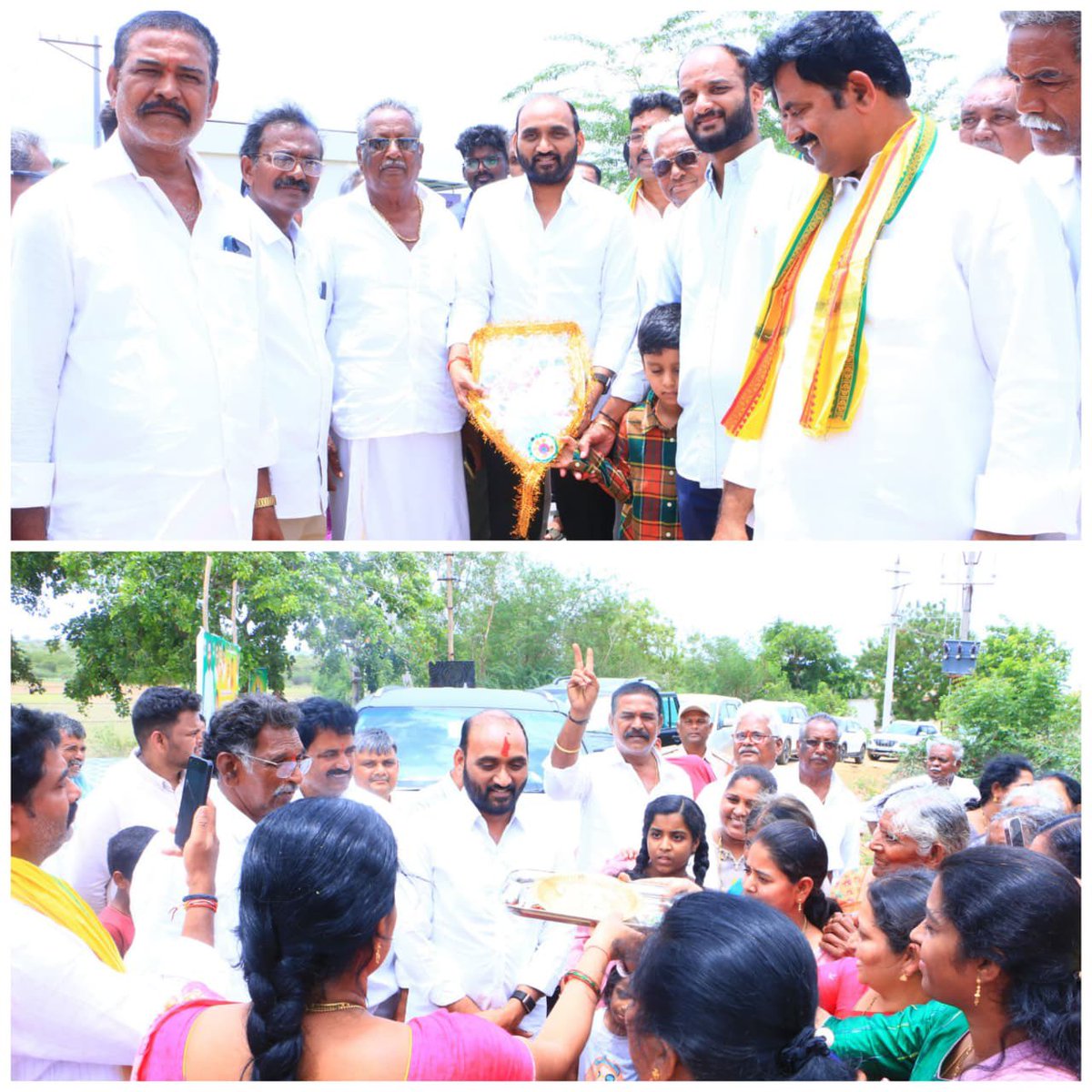 SureshKakarla_'s tweet photo. ఈరోజు వరికుంటపాడు మండలం, తోటల చెరువుపల్లి గ్రామ పంచాయతీ పరిధిలోని కొండ్రాజుపల్లి గ్రామంలో రూ.35 లక్షల అంచనా వ్యయంతో MGNREGS నిధుల ద్వారా నిర్మించిన అంతర్గత సిమెంట్ రహదారులను ప్రారంభించడం ఎంతో ఆనందంగా ఉంది. గ్రామ ప్రజలకు మెరుగైన రవాణా సౌకర్యాలు కల్పించడంతో పాటు, ప్రతి గ్రామంలో నాణ్యమైన మౌలిక వసతులు అందించాలనే కూటమి ప్రభుత్వ సంకల్పానికి ఇది మరో నిదర్శనం.

ఉదయగిరి నియోజకవర్గంలోని ప్రతి గ్రామం అభివృద్ధి చెందాలనే లక్ష్యంతో రహదారులు, తాగునీరు, విద్యుత్, పారిశుద్ధ్యం వంటి మౌలిక సదుపాయాల కల్పనకు నిరంతరం కృషి చేస్తున్నాము. ప్రజల విశ్వాసమే మా బలం… అభివృద్ధే మా లక్ష్యం. ప్రతి గ్రామాన్ని మరింత అభివృద్ధి పథంలో ముందుకు తీసుకెళ్లేందుకు ఇదే అంకితభావంతో పని చేస్తూనే ఉంటాము.

#KakarlaSuresh
#UdayagiriDevelopment
#RuralDevelopment
#MGNREGS
#SPSRNellore