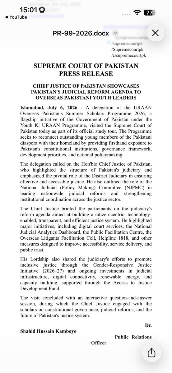 Matiullahjan919's tweet photo. The showman showcases the reforms agenda to young people 

What has happened to our judges? https://t.co/ioOxqU6NO1
