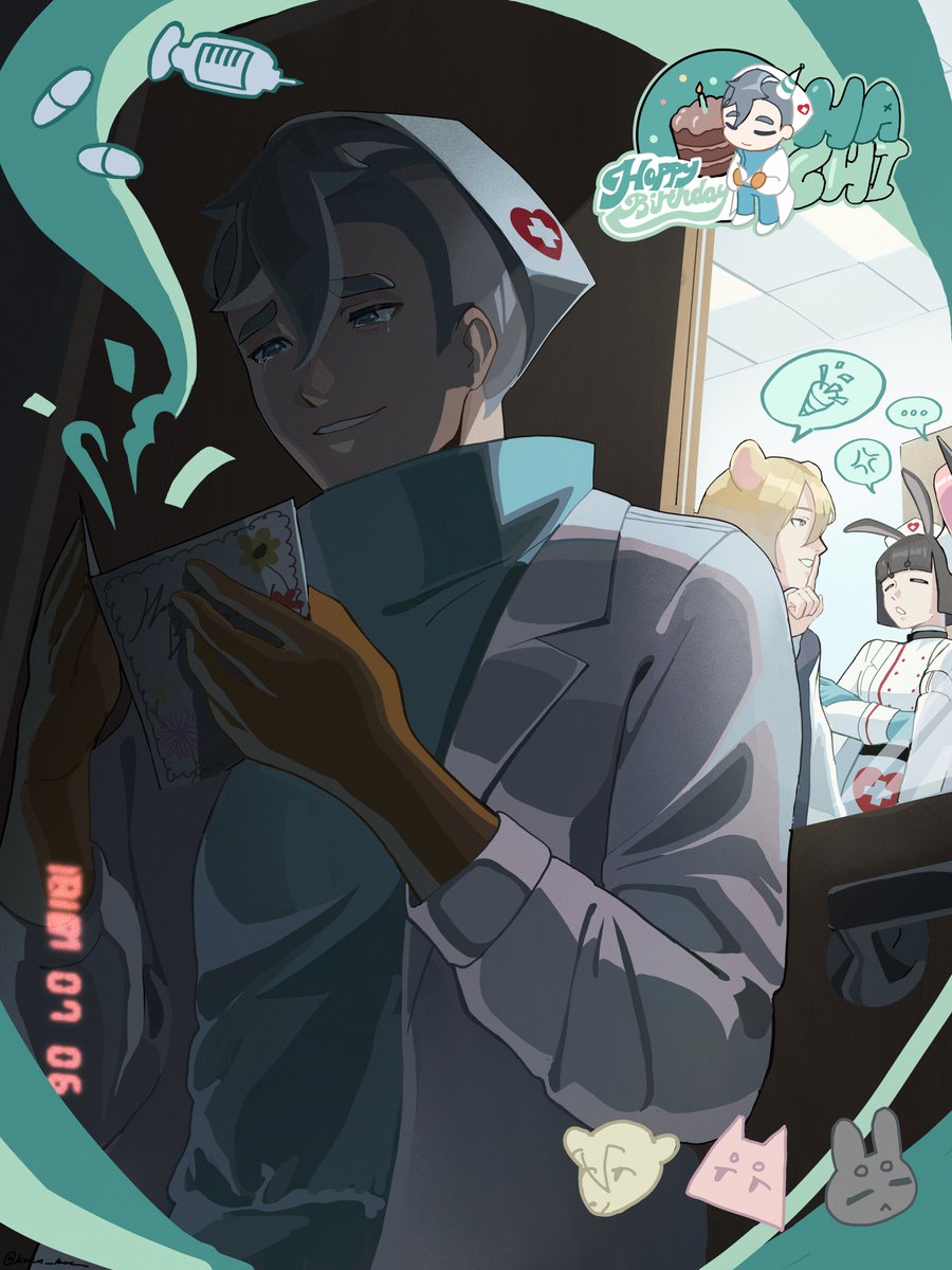 keru_kel's tweet photo. Happy Birthday Hachi | Aberration Celebration 
"Squad's been oddly quiet today... whatever. Time to get some rest for the next mission..." 
"Huh? Why's a card here? It looks... um... handmade..."
(1/3)

#zzzero #zenlesszonezero #zzzoc https://t.co/XWjhDtjAmJ