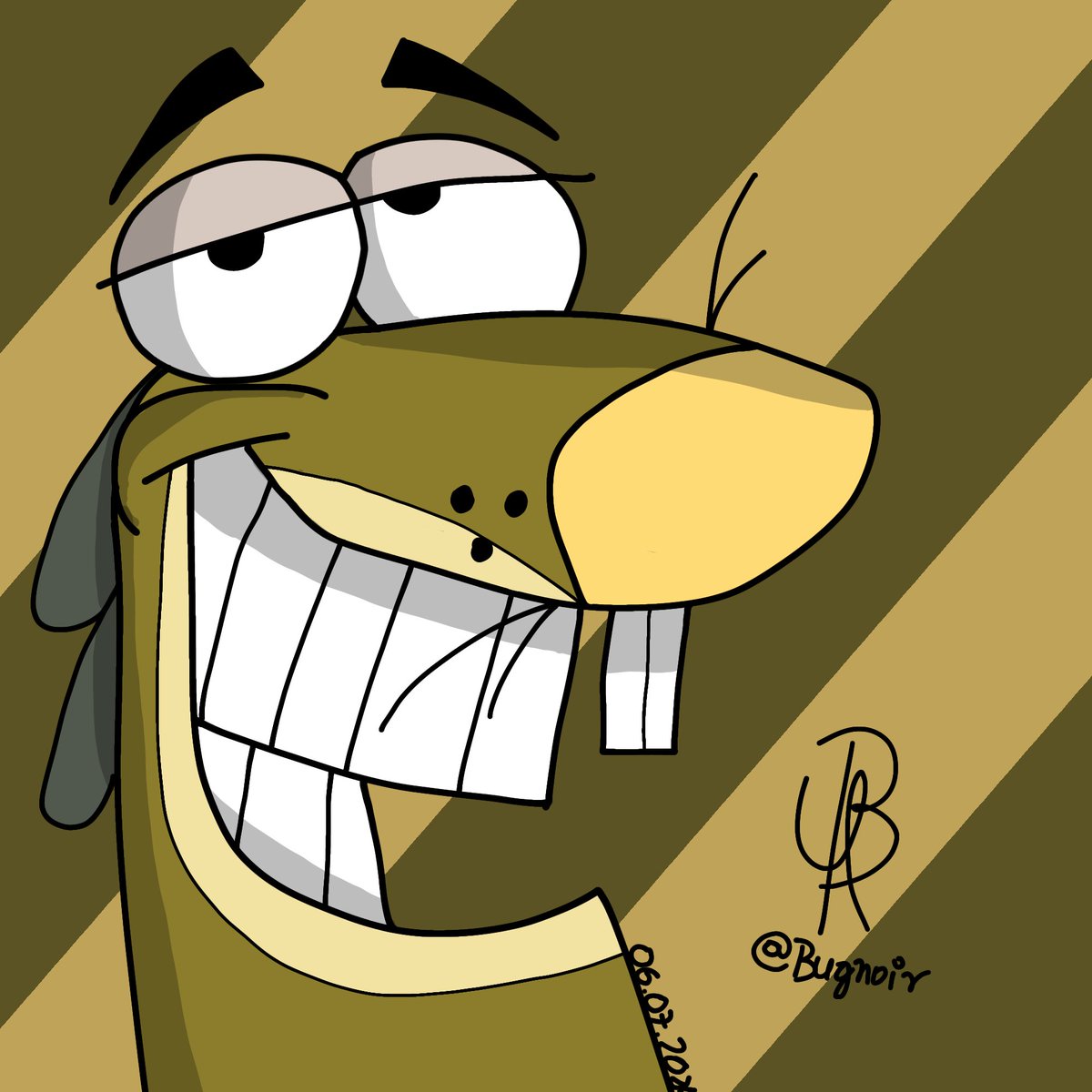 bugnoirsk1's tweet photo. Manny and Daggett fanarts ^^

Ig i'm going back into doing digital arts yet again lol.
#daggettbeaver #angrybeavers
#theangrybeavers #nicktoons #silly #mannymuskrat https://t.co/DErh8ijL8S