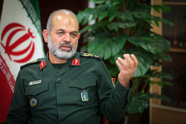 GreaterIran92's tweet photo. IRGC Chief General Vahidi spotted riding a motorcycle during the Leader’s funeral ceremony. https://t.co/ZhfVG4k6uF