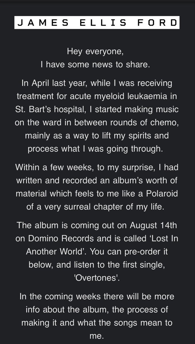 RAGNAROKNR0LL's tweet photo. what a beautiful news!! james ford new album!!!! https://t.co/zMM8P7Xj4W