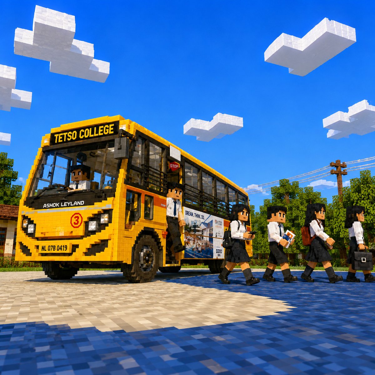 TetsoCollege's tweet photo. Every great journey starts with one block.

From classrooms and campus life to friendships and unforgettable memories, these Minecraft-inspired recreations celebrate the experiences that make Tetso College more than just a place to study. https://t.co/yaunWZQt8s