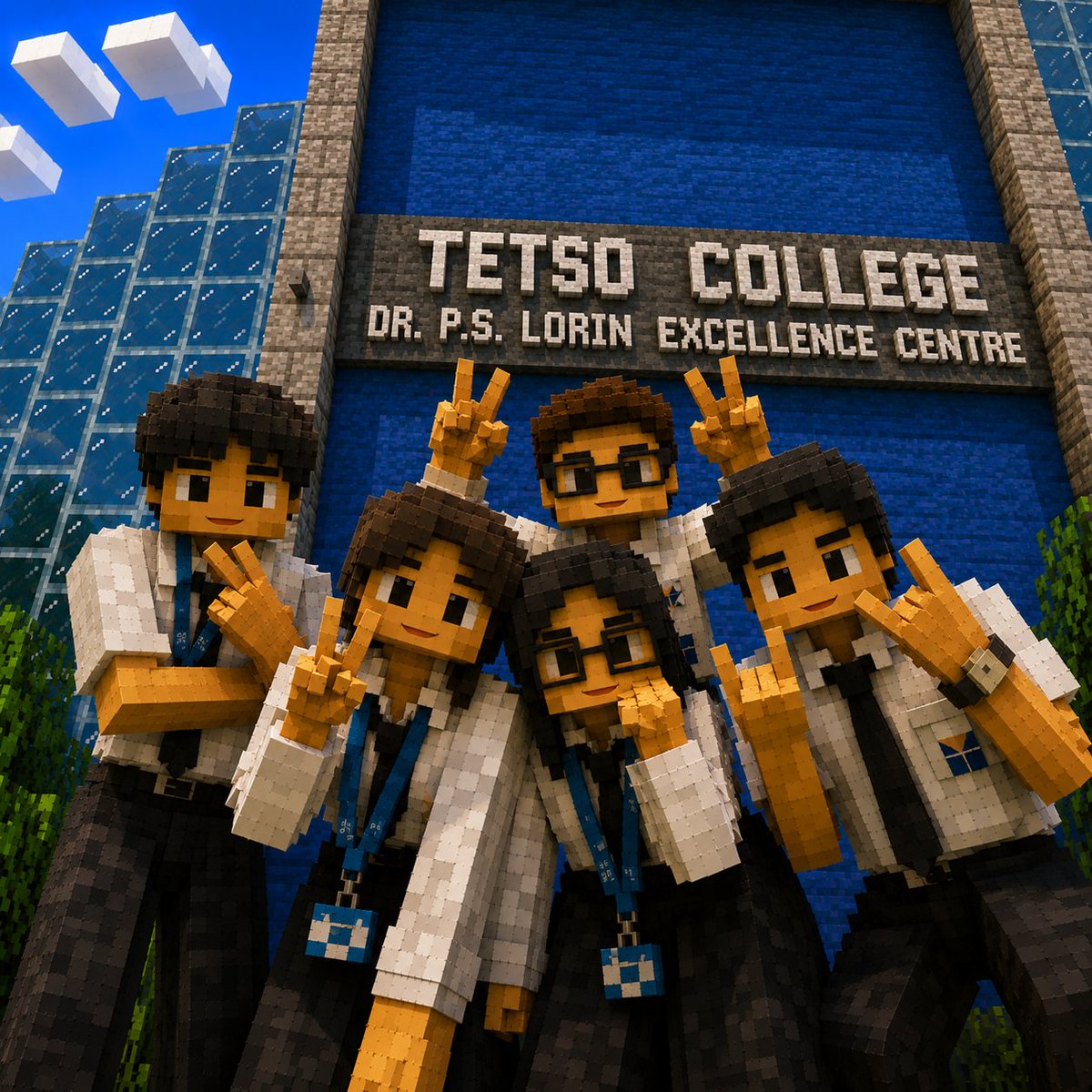 TetsoCollege's tweet photo. Every great journey starts with one block.

From classrooms and campus life to friendships and unforgettable memories, these Minecraft-inspired recreations celebrate the experiences that make Tetso College more than just a place to study. https://t.co/yaunWZQt8s