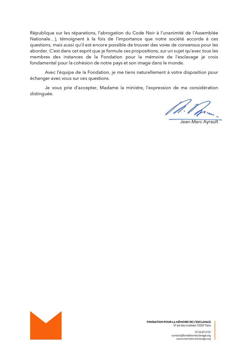 fondation_me's tweet photo. Alors que le gouvernement doit présenter aujourd'hui sa feuille de route contre le racisme, l'antisémitisme et les discriminations sur l'origine, la FME rappelle la nécessité de nommer le racisme anti-Noirs en France pour le combattre efficacement.
Lire le courrier de la FME👇 https://t.co/Hr309Olufg