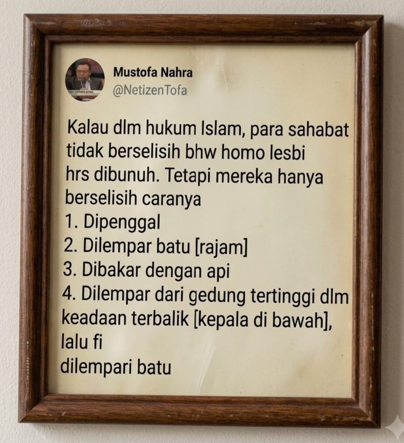 AsbabulKopi's tweet photo. Sadis ya ajaran Islam itu? Ajaran seperti ini kok klaim Rahmat bagi semesta alam, tapi yg tdk sejalan dibenci..🤣

Nanti alasan 'Lho supaya bisa jadi Rahmat bagi semesta, yg penyimpangan harus dibantai agar dunia damai!' 

Lah, emang siape elu? 🤣🤣
Sdh tolol, ga tau diri pula https://t.co/hcVIzk3mVD
