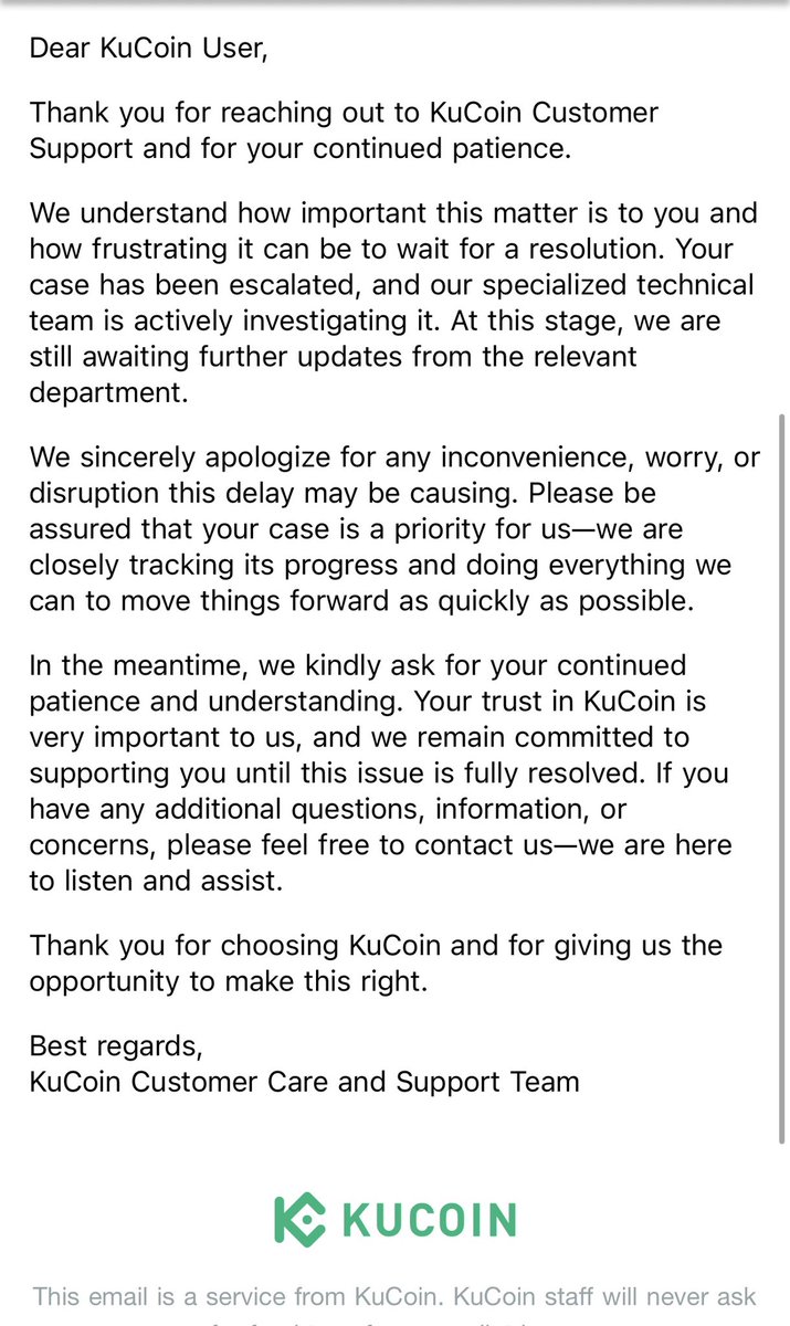 aragaoafonso_'s tweet photo. @binance ⚠️ KuCoin users: My BRL 25,000 deposit via KuCoin’s official Brazil payment channel has been unresolved for 9 days. The payment processor confirmed delivery to KuCoin, but I only receive generic replies. If this continues, I’ll pursue legal action. @kucoincom @BC_KuCoin https://t.co/eF236PNmFz