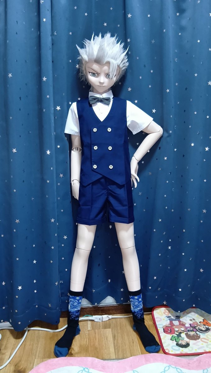 Edogawa_80cm's tweet photo. お着替えしてきました。
 #いおえるどーる
 #等身大ドール

120cm着用です。
ウエストブカブカですがまーいいのではないでしょうか。
許容範囲。
後で撮影しますね。 https://t.co/3q0rzijLWG