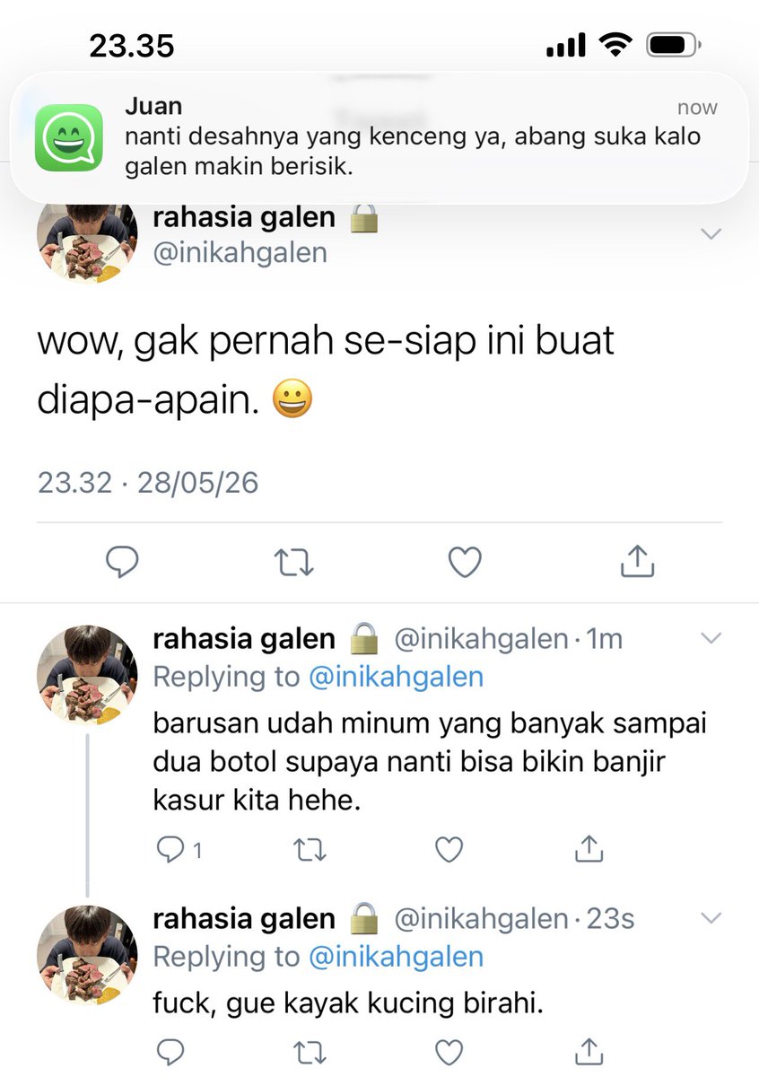 donsteacup's tweet photo. menikah tapi musuhan
; jossgawin mpreg au 🔞

ini adalah kisah malam pertama abang juan dan galen yang awalnya nikah karena terpaksa. https://t.co/S8YTcgELuI