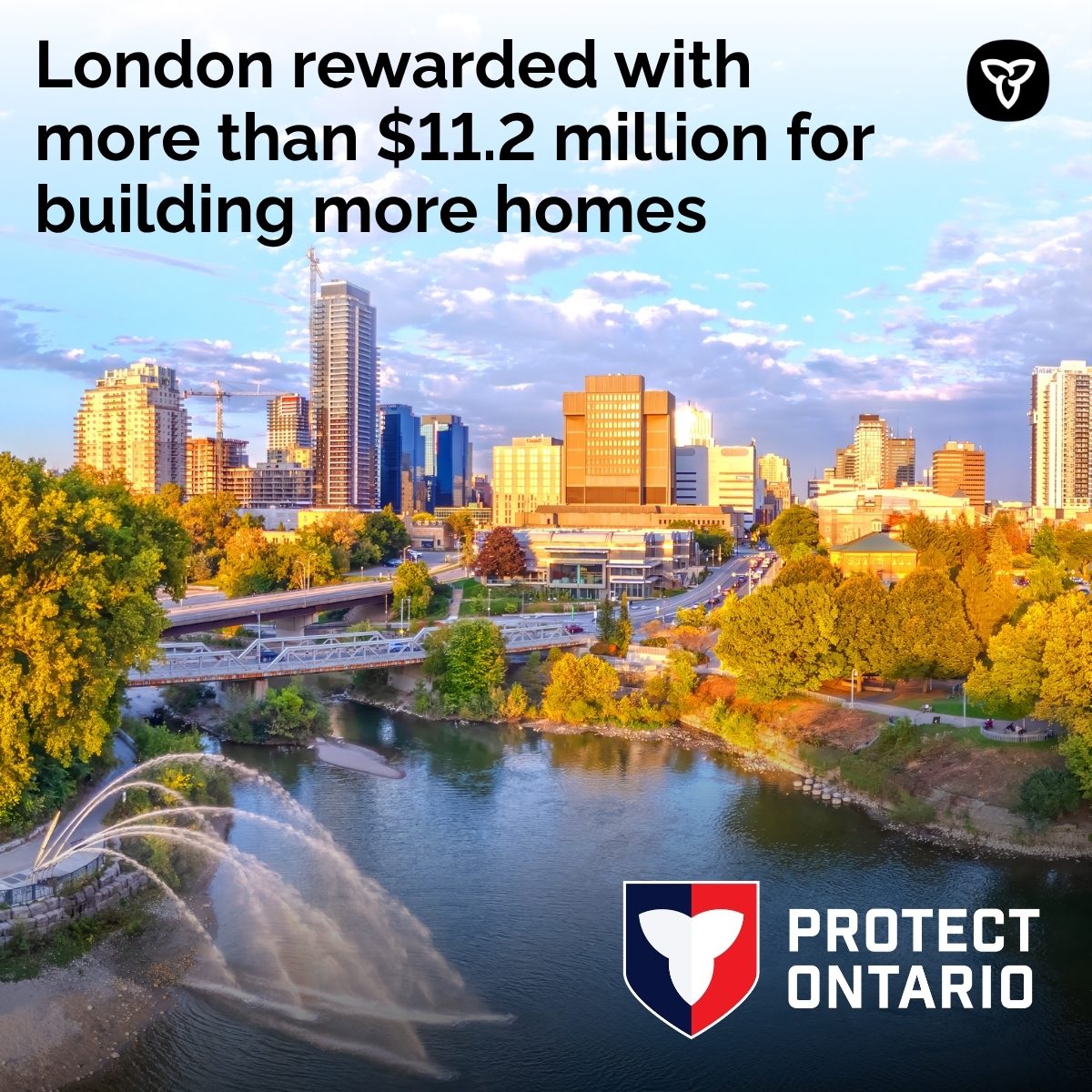 housingON's tweet photo. When we work together, we build more homes.

Ontario is rewarding the City of London with more than $11.2 million for getting shovels in the ground to build more homes faster. 

https://t.co/ALBQoExY40 https://t.co/VdsnJ7oLVj