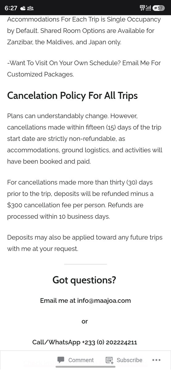 jk_mashakur's tweet photo. @NomadicMaajoa &amp; @ewm_tours
Where is my money?

I paid in FULL for a travel package. When I had to cancel, I did so on 6th May and in accordance with your cancellation policy.

Which states refunds are processed within 10 business days.

More than 8 wks later, I am still waiting. https://t.co/gAOGtJMCan